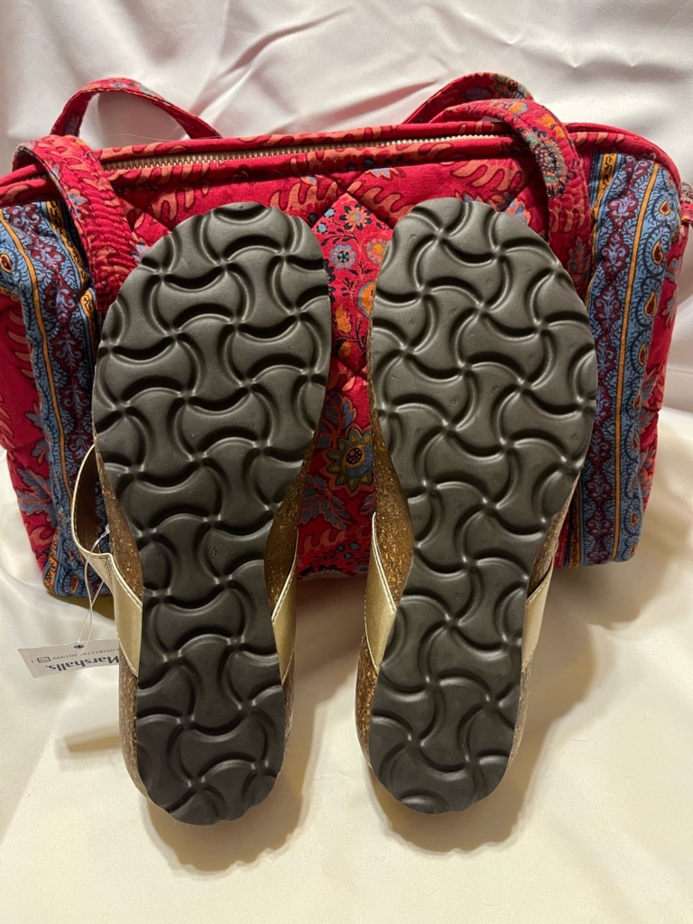 Italian Shoemaker Beaded Thong Sandals with Beaded Accents NWT - Picture 4 of 9